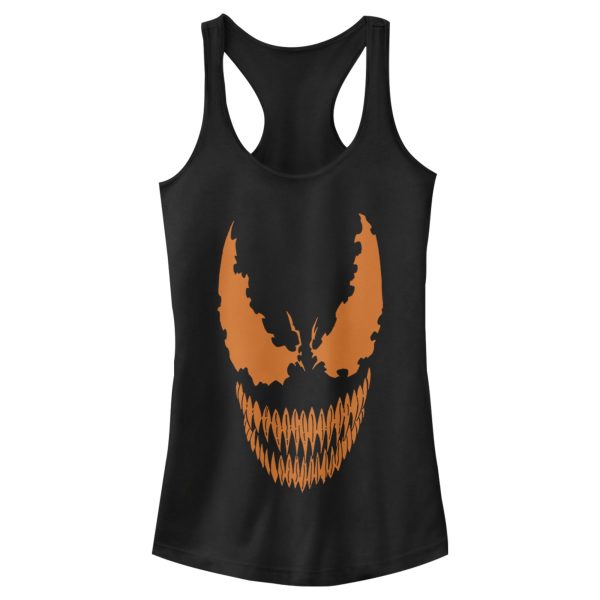 Junior’s Marvel Halloween Venom Scary Face Costume Racerback Tank Top