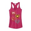 Junior’s Marvel Hero Hearts Racerback Tank Top