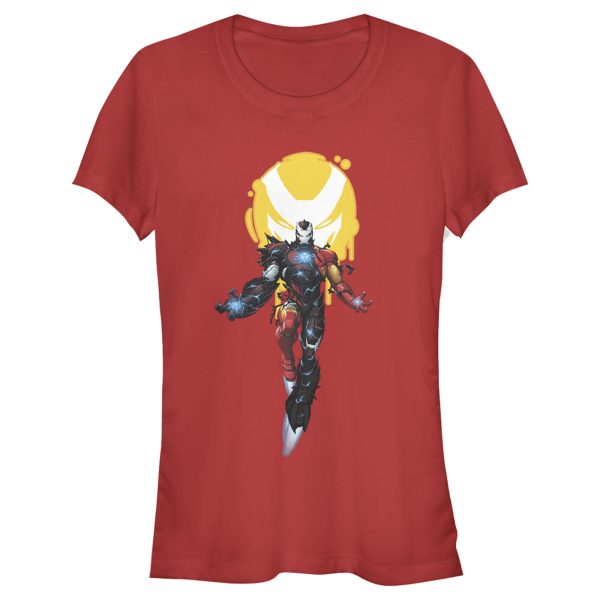 Junior’s Marvel Iron Man Venom Symbol T-Shirt