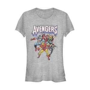 Junior’s Marvel Mightiest Heroes Avengers T-Shirt