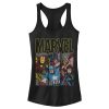 Junior’s Marvel Retro Avenger Panels Racerback Tank Top