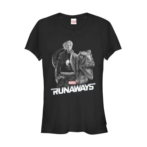 Junior’s Marvel Runaways Chase & Old Lace T-Shirt