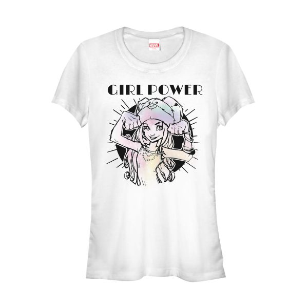 Junior’s Marvel Runaways Molly Girl Power T-Shirt