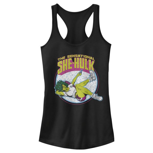 Junior’s Marvel Sensational She-Hulk Racerback Tank Top