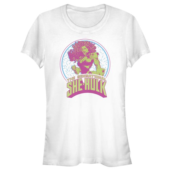 Junior’s Marvel Sensational She-Hulk Retro Frame T-Shirt