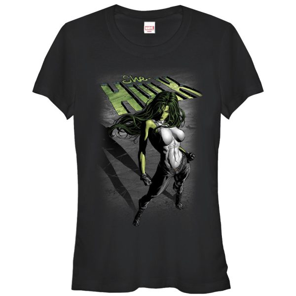 Junior’s Marvel She-Hulk Shadow T-Shirt