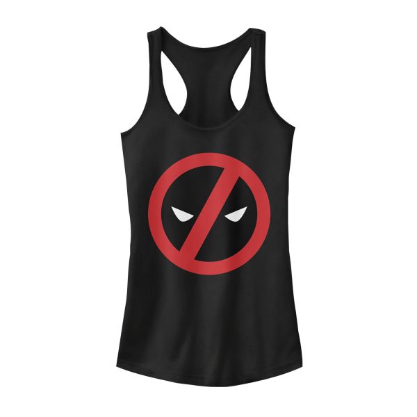 Junior’s Marvel Simple Deadpool Racerback Tank Top