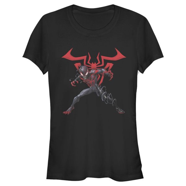 Junior’s Marvel Spider-Man Miles Morales Symbol T-Shirt