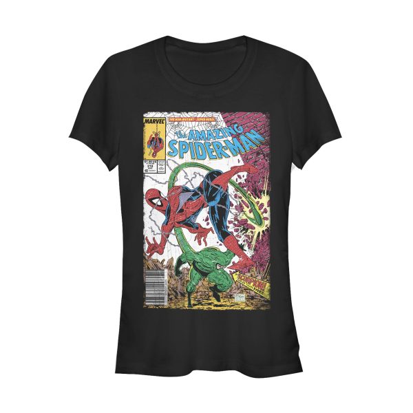 Junior’s Marvel Spider-Man vs Scorpion Comic Book T-Shirt