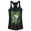 Junior’s Marvel St. Patrick’s Day Hulk Clover Field Racerback Tank Top
