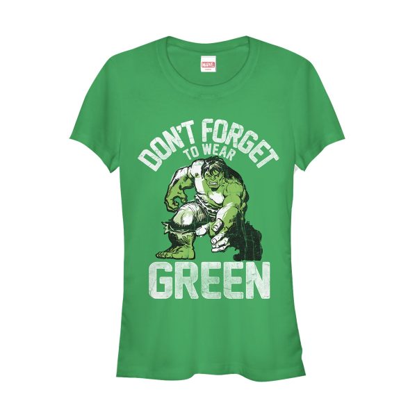 Junior’s Marvel St. Patrick’s Day Hulk Wear T-Shirt