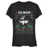 Junior’s Marvel Ugly Christmas Venom Tongue T-Shirt