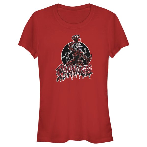 Junior’s Marvel Venom Carnage Circle T-Shirt