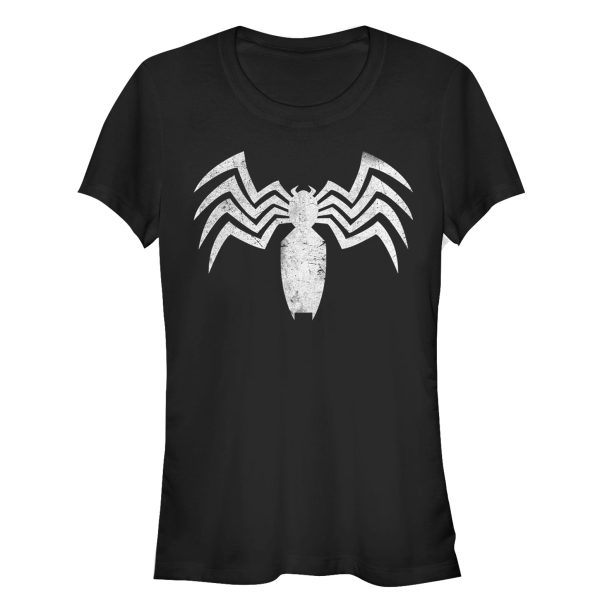 Junior’s Marvel Venom Distressed Claw Logo T-Shirt