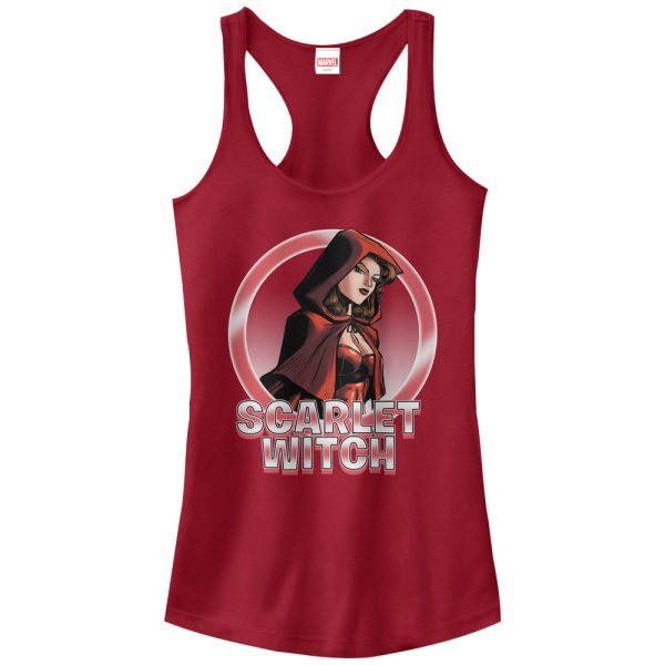 Junior’s Marvel Witch Circle Racerback Tank Top