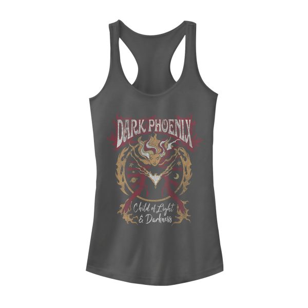 Junior’s Marvel X-Men Dark Phoenix Rock n Roll Racerback Tank Top