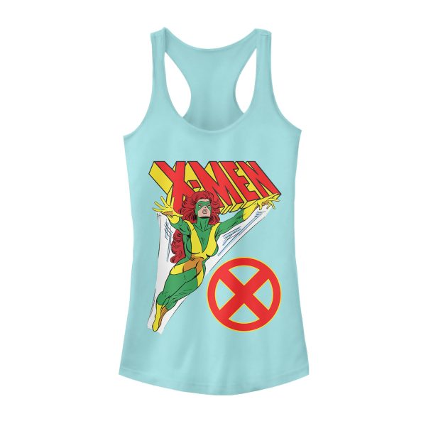 Junior’s Marvel X-Men Jean Grey Flight Racerback Tank Top