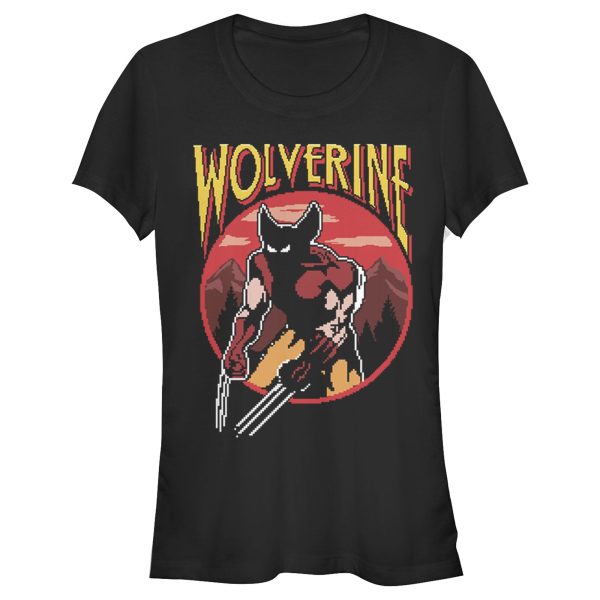 Junior’s Marvel X-Men Pixel Wolverine T-Shirt