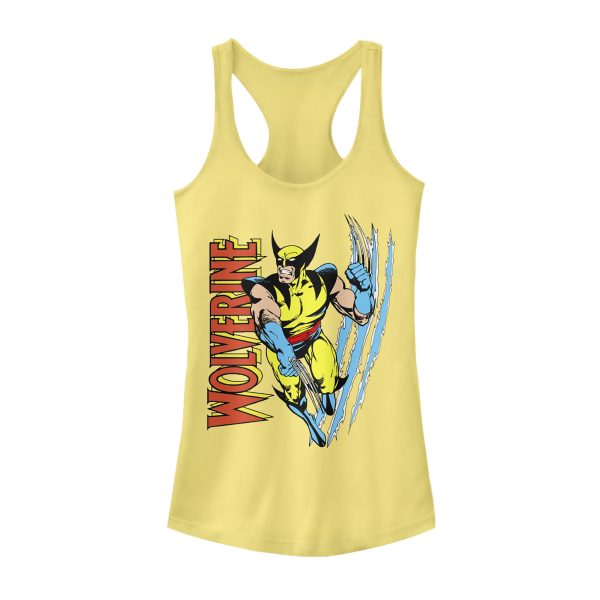 Junior’s Marvel X-Men Wolverine Slash Racerback Tank Top