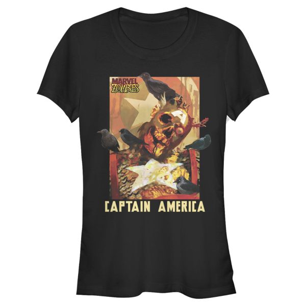 Junior’s Marvel Zombies Captain America Bird Brain T-Shirt