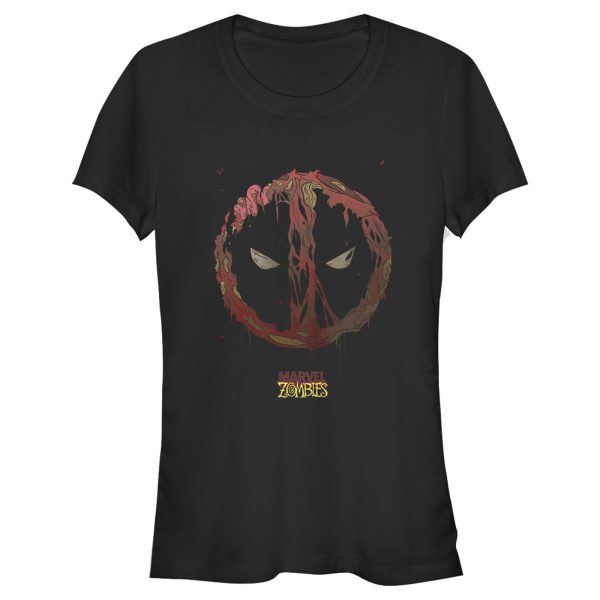 Junior’s Marvel Zombies Deadpool Mask T-Shirt