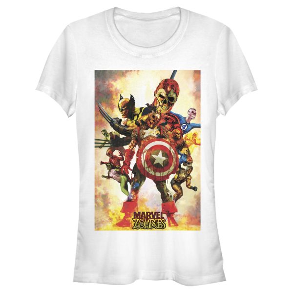 Junior’s Marvel Zombies Hero Poster T-Shirt