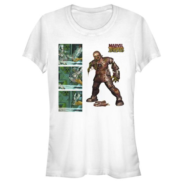 Junior’s Marvel Zombies Iron Man Panels T-Shirt