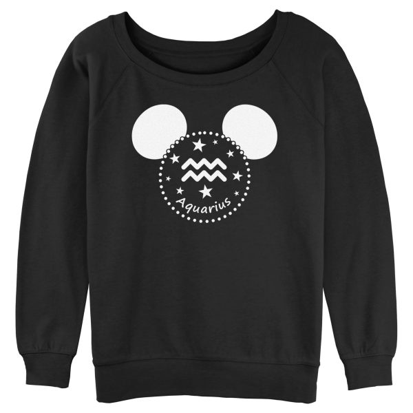 Junior’s Mickey & Friends Aquarius Silhouette Sweatshirt