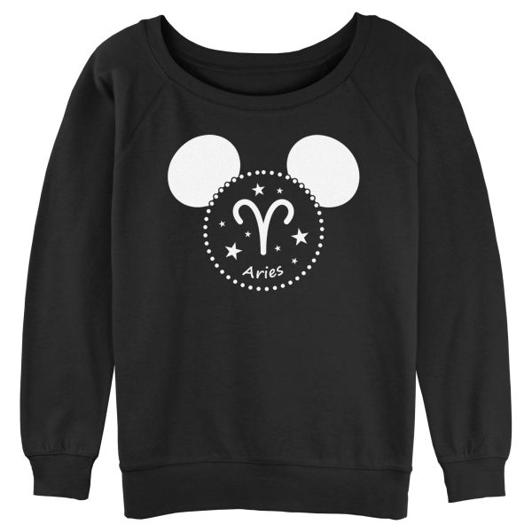 Junior’s Mickey & Friends Aries Silhouette Sweatshirt