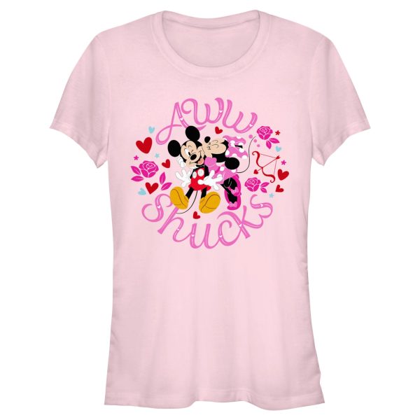 Junior’s Mickey & Friends Aww Shucks Minnie Kiss T-Shirt