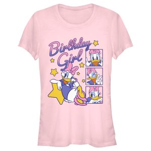 Junior’s Mickey & Friends Daisy Duck Birthday Star Girl T-Shirt
