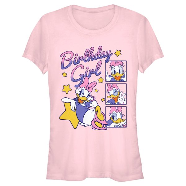 Junior’s Mickey & Friends Daisy Duck Birthday Star Girl T-Shirt