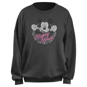 Junior’s Mickey & Friends Distressed One and Only Mouse Sweatshirt