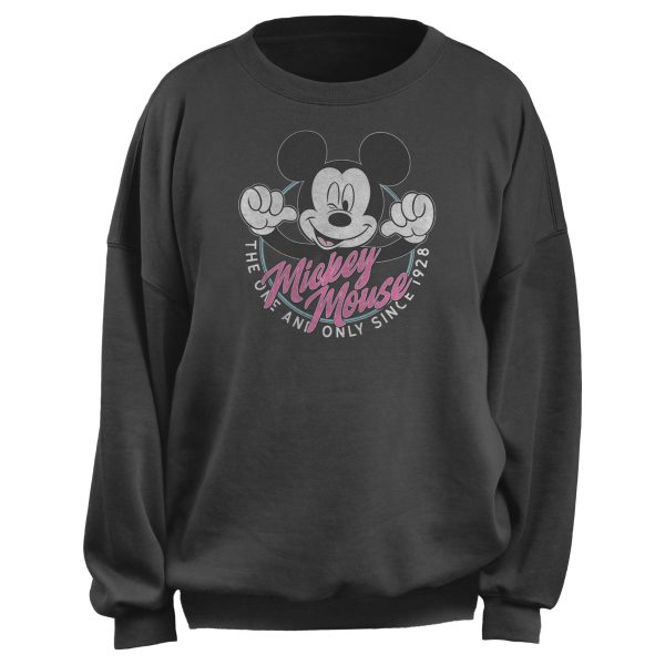 Junior’s Mickey & Friends Distressed One and Only Mouse Sweatshirt