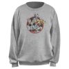 Junior’s Mickey & Friends Distressed Retro Group Shot Sweatshirt