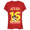 Junior’s Mickey & Friends It’s My 16th Birthday T-Shirt
