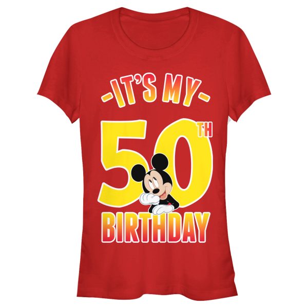 Junior’s Mickey & Friends It’s My 50th Birthday T-Shirt