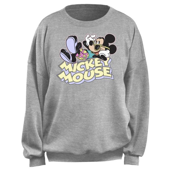 Junior’s Mickey & Friends Retro 80s Summer Vacation Sweatshirt