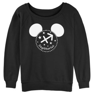 Junior’s Mickey & Friends Sagittarius Silhouette Sweatshirt