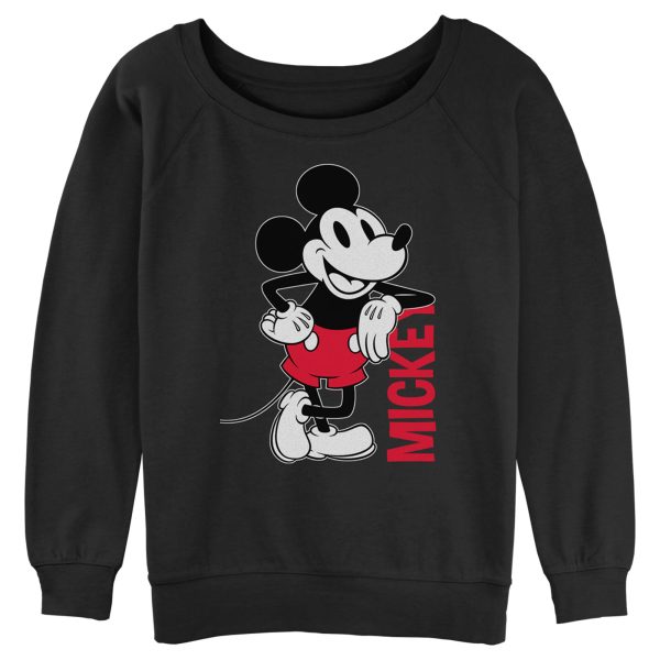 Junior’s Mickey & Friends Vintage Lean Sweatshirt