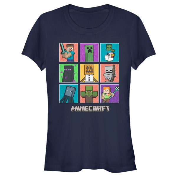 Junior’s Minecraft Character Boxes T-Shirt