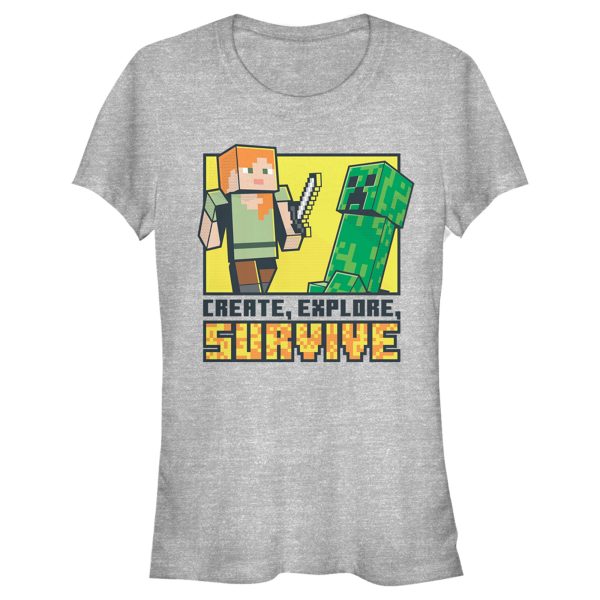 Junior’s Minecraft Create Explore Survive T-Shirt