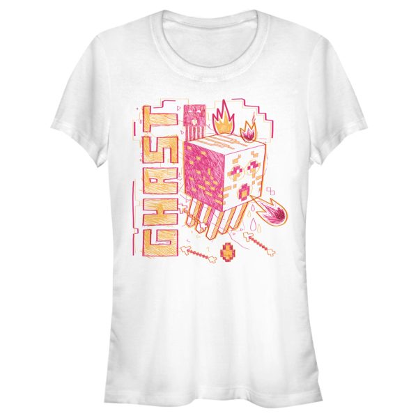 Junior’s Minecraft Ghast Sketch T-Shirt