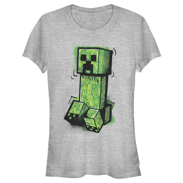 Junior’s Minecraft Graffiti Creeper T-Shirt