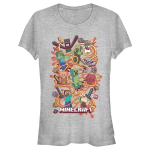 Junior’s Minecraft Group Shot T-Shirt