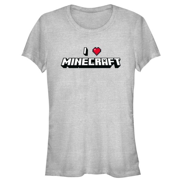 Junior’s Minecraft I Heart Minecraft T-Shirt