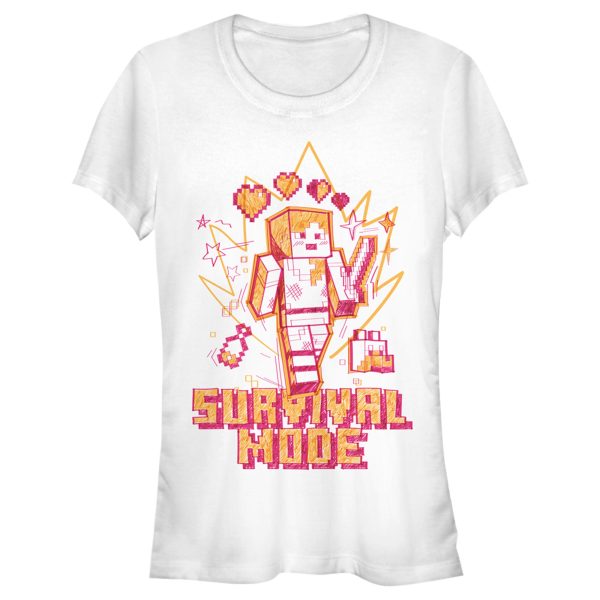 Junior’s Minecraft Survival Mode Sketch T-Shirt