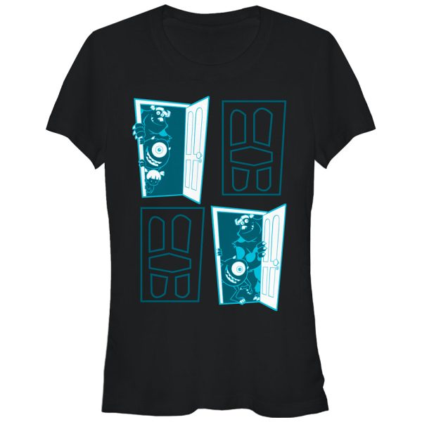 Junior’s Monsters Inc Closet Door Portal T-Shirt