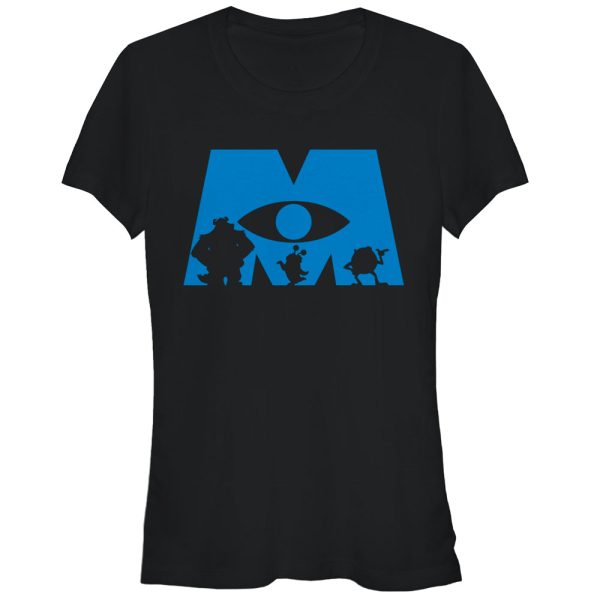 Junior’s Monsters Inc Logo Silhouette T-Shirt