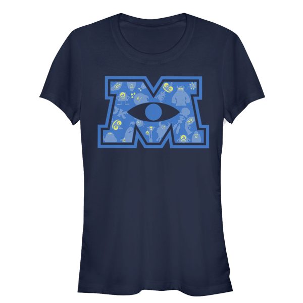 Junior’s Monsters Inc M Eyeball Logo T-Shirt